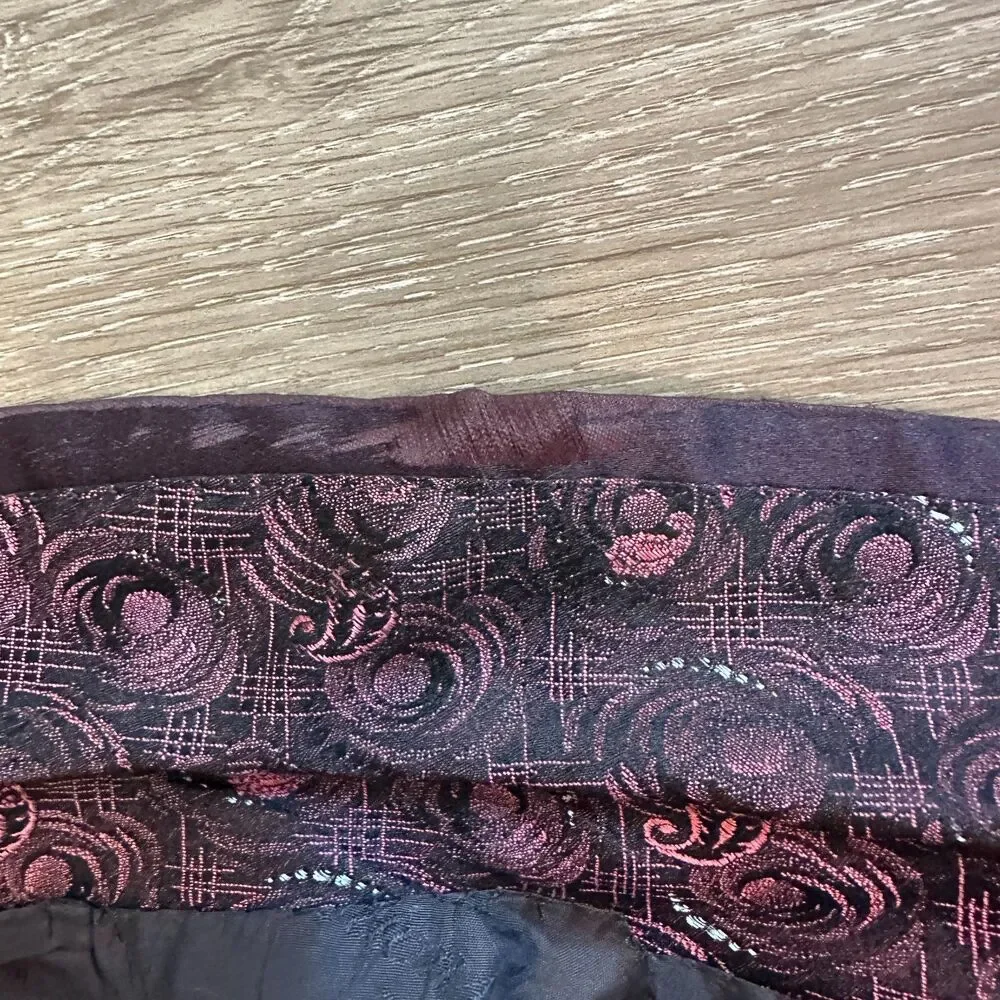 Vtg Brioni Italy 100% Silk Paisley Brocade Smoking Jacket Tuxedo Blazer Sz 38R